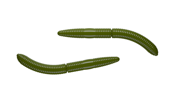 Libra Lures Fatty D Worm 65mm,Cheese, Olive